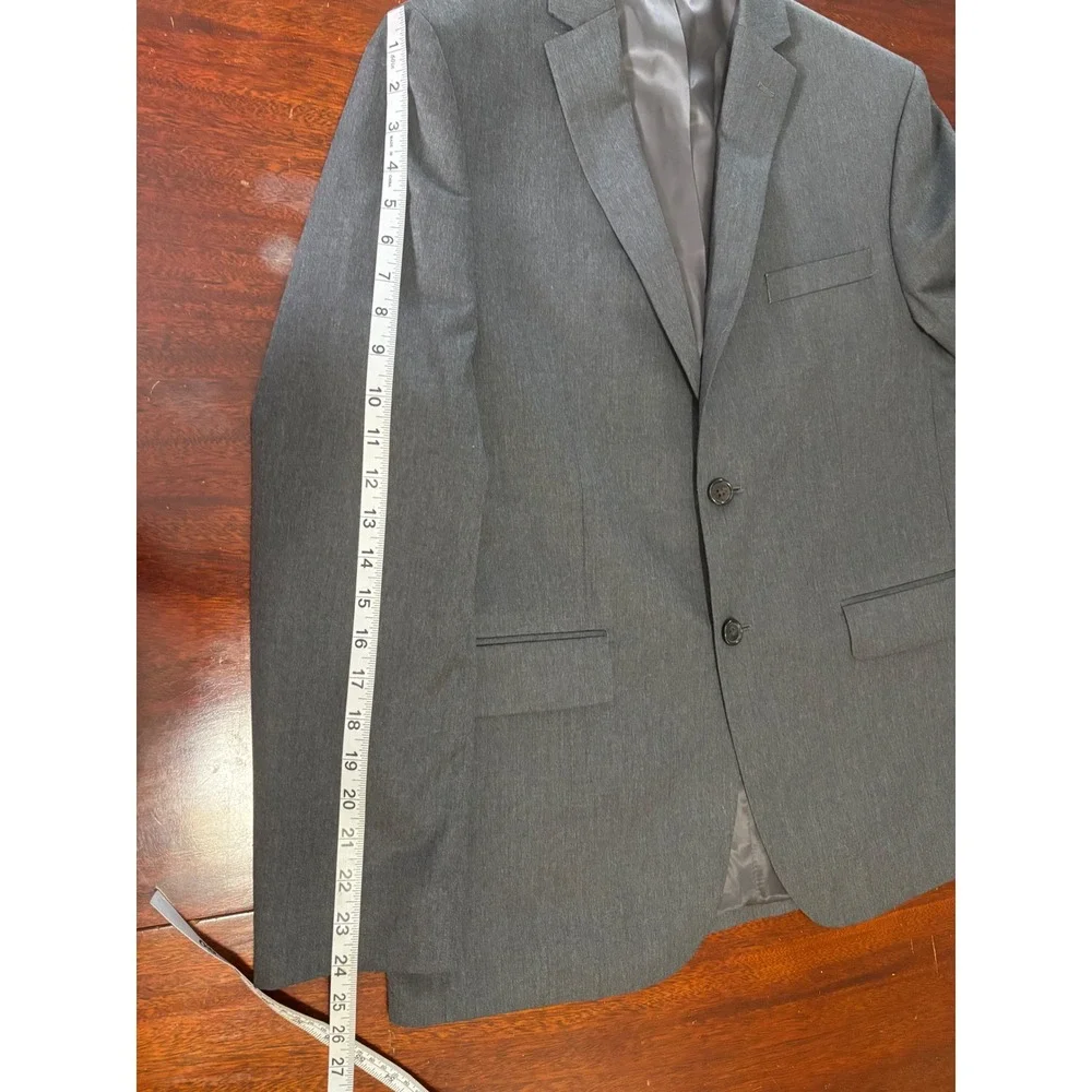 Lauren Ralph Lauren Mens Blazer 20R Charcoal Grey 2-Button Sport Coat Jacket